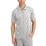 Maxcorners Golf Swing Motion Shirt, Pattern Golf Polos, Golf Gift For Men's, Funny Golf Shirts