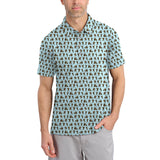 Maxcorners Crazy Golf Pattern Shirt, Bigfoot Golf Shirt For Men, Golf Gift For Golfer