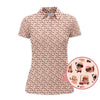 Maxcorners Pattern Golf Shirt For Men, Dachshund Golf Shirt For Golfer, Breast Cancer Golf Shirt For Dog Lovers
