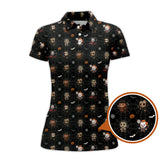 Maxcorners Halloween Golf Shirt For Golfer, Funny Pattern Golf Shirt, Crazy Golf Shirt For Men