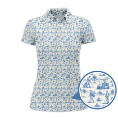 Maxcorners Crazy Golf Shirt For Men, Funny Pattern Golf Shirt, Golf Gift For Golfer