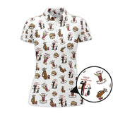Maxcorners Transfusion Golf Shirt, Golf Transfusion Drink Pattern Polos, Men's Golf Shirts