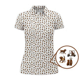 Maxcorners Golf Pattern Shirt, Labrador Golf Shirt For Golfer, Crazy Dog Golf Shirt For Men