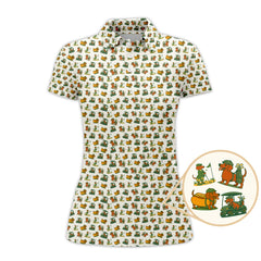 Maxcorners Dachshund Pattern Golf Shirt â€“ Funny Dog Golf Polos For Pet Lovers - Golf Gift For Golfers