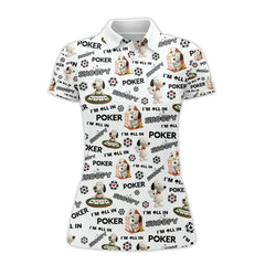Maxcorners Snoopy Poker Shirt - Funny â€œIâ€™m All Inâ€ Dog Poker Shirt - Cartoon Gambling Tee for MenLM1009