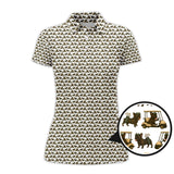 Maxcorners French Bulldog Golf Shirt, Pattern Golf Shirt For Men, Dog Golf Shirt For Golfer, Crazy Golf Shirt