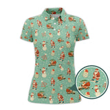 Maxcorners Christmas Golf Shirt, XMAS Golf Shirt, Funny Pattern Golf Shirt For Golfer, Crazy Golf Shirt For Men