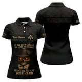 Texas Hold Em Shirts, Custom Name Poker Player Polos, Skull Poker Shirt