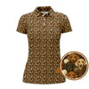 Maxcorners Dachshund Dog Pattern Golf Shirt, Funny Dachshund Golf Shirt For Dog Lovers, Golf Gift For Men's