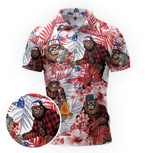 Maxcorners Bigfoots Camp and Chill Golf Polo Shirt