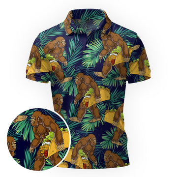 Maxcorners Jungle Tacos Party Golf Polo Shirt