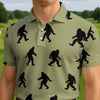 Maxcorners Sasquatch Silhouette Club Golf Polo Shirt