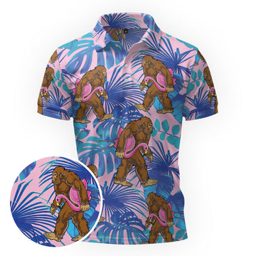 Maxcorners Bigfoot Floatie Squad Golf Polo Shirt