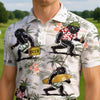 Maxcorners Bigfoot Surfing Party Golf Polo Shirt