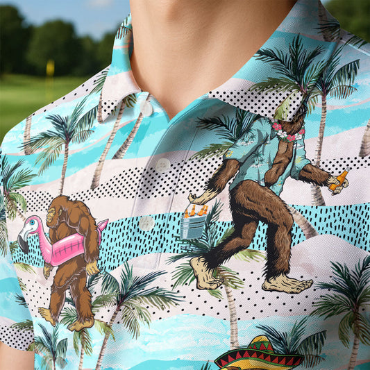 Maxcorners Bigfoot’s Beach Party Golf Polo Shirt