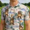 Maxcorners Hot Dog Bigfoot Style Golf Polo Shirt