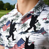 Maxcorners Patriotic Sasquatch Parade Golf Polo Shirt