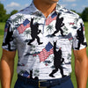 Maxcorners Patriotic Sasquatch Parade Golf Polo Shirt