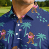 Maxcorners Sasquatch Pool Party Golf Polo Shirt