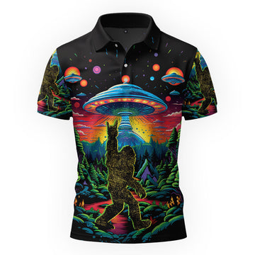 Maxcorners Sasquatch Signal Detected Golf Polo Shirt