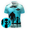 Maxcorners Sasquatch Alien Summit Golf Polo Shirt