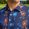 Maxcorners Bigfoot Golf Float Golf Polo Shirt