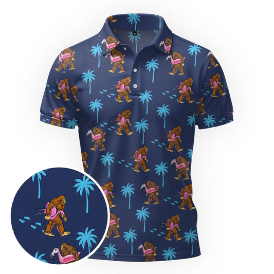 Maxcorners Bigfoot Golf Float Golf Polo Shirt