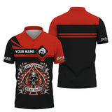 Life's Game Play Hard Poker Skull 3D Design T-Shirt, Poker Shirts, Gift For Poker Players