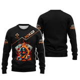 Custom Poker-Themed T-Shirt with Fiery Skull, Aces and Poker Chips Design, Poker T Shirts