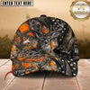 Maxcorners Deer Hunting Hunter American Flag Camo Personalized Cap (8 Colors)
