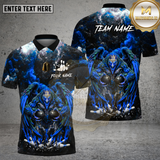 Maxcorners Bowling Shirt Bowling Phoenix King Red Thunder Multi Options Personalized Name, Team Name 3D Shirt