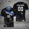 Maxcorners Volleyball Color Options Personalized Name 3D V-neck T-Shirt