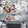 Maxcorners Colorful God America Hunting Deer  Personalized Custom Name Car Auto Sun Shade