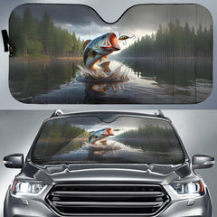 Maxcorners Bass Fishing Car Auto Sun Shade
