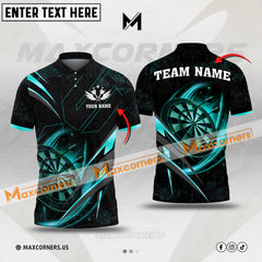 Maxcorners Darts Premium Mutilcolor Options Personalized Name, Team Name 3D Polo Shirt