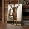 Maxcorners Deer Holding Beer at Urinal Wrapped Canvas