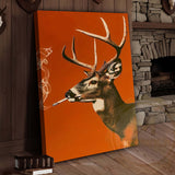 Maxcorners Deer Pop Art with Smoke Wrapped Canvas