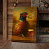 Maxcorners Pheasant with Beer Glass and Smoke Wrapped Canvas