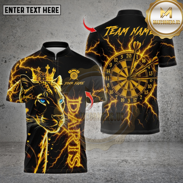 Maxcorners Darts Shirt Lion Style Multioptions Personalized Name, Team Name Unisex 3D Shirt