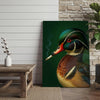 Maxcorners Smoking Duck Portrait Rustic Farmhouse Art Wrapped Canvas