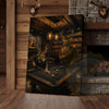 Maxcorners Deer Playing Pool Rustic Lodge Bar Wall Art Wrapped Canvas