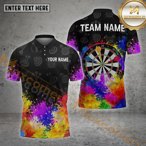Maxcorners Darts Colorful Darts Multicolor Options Personalized Name, Team Name 3D Shirt