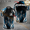 Maxcorners Bowling Flame Thunder Pattern Jersey Personalized Name, Team Name 3D Shirt (4 colors)