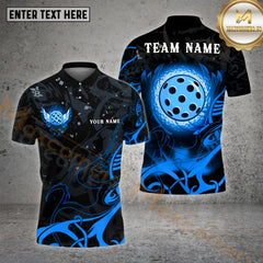 Maxcorners Pickleball Ball Beautiful Swings Pattern Customized Name, Team Name 3D Shirt (4 colors)