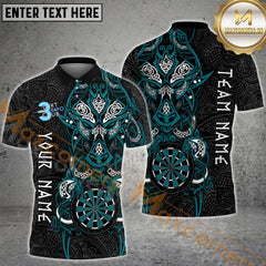 Maxcorners Darts Tribal Spirit Personalized Name, Team Name 3D Shirt For Luca