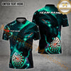 Maxcorners Panther Power Darts  Personalized Name, Team Name 3D Polo Shirt (4 Colors)