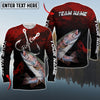 Maxcorner Fishing Personalized 3D Long Sleeve Shirt (8 Fish Species)