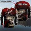 Maxcorner Fishing Personalized 3D Long Sleeve Shirt (8 Fish Species)