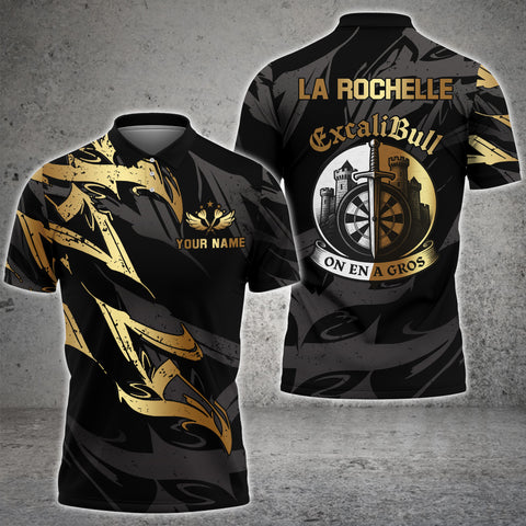 Maxcorners Premium Golden Dartboard Darts Sport Jersey Pattern Multicolor Options Personalized Name, Team Name 3D Shirt For Julien