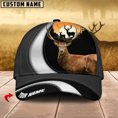Maxcorners Deer Hunting Camo Pattern Personalized Name 3D Cap (2 colors)